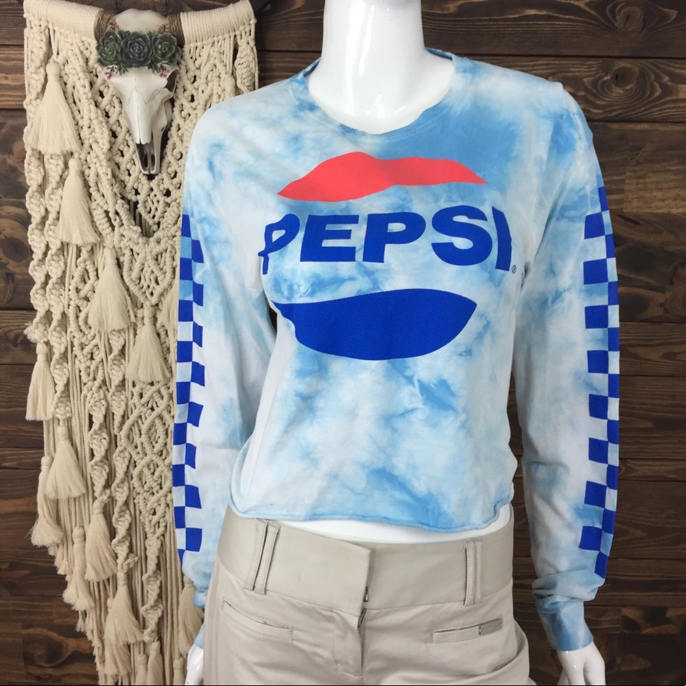 Pepsi | Tie‎ Dye Graphic Crop Tee